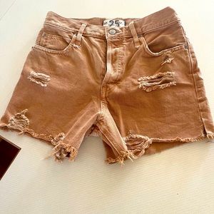We the free sand beige shorts, size 25
